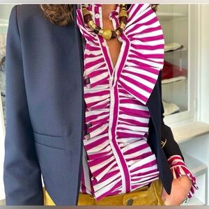 Les Prairies de Paris Andrea Jacket in Navy